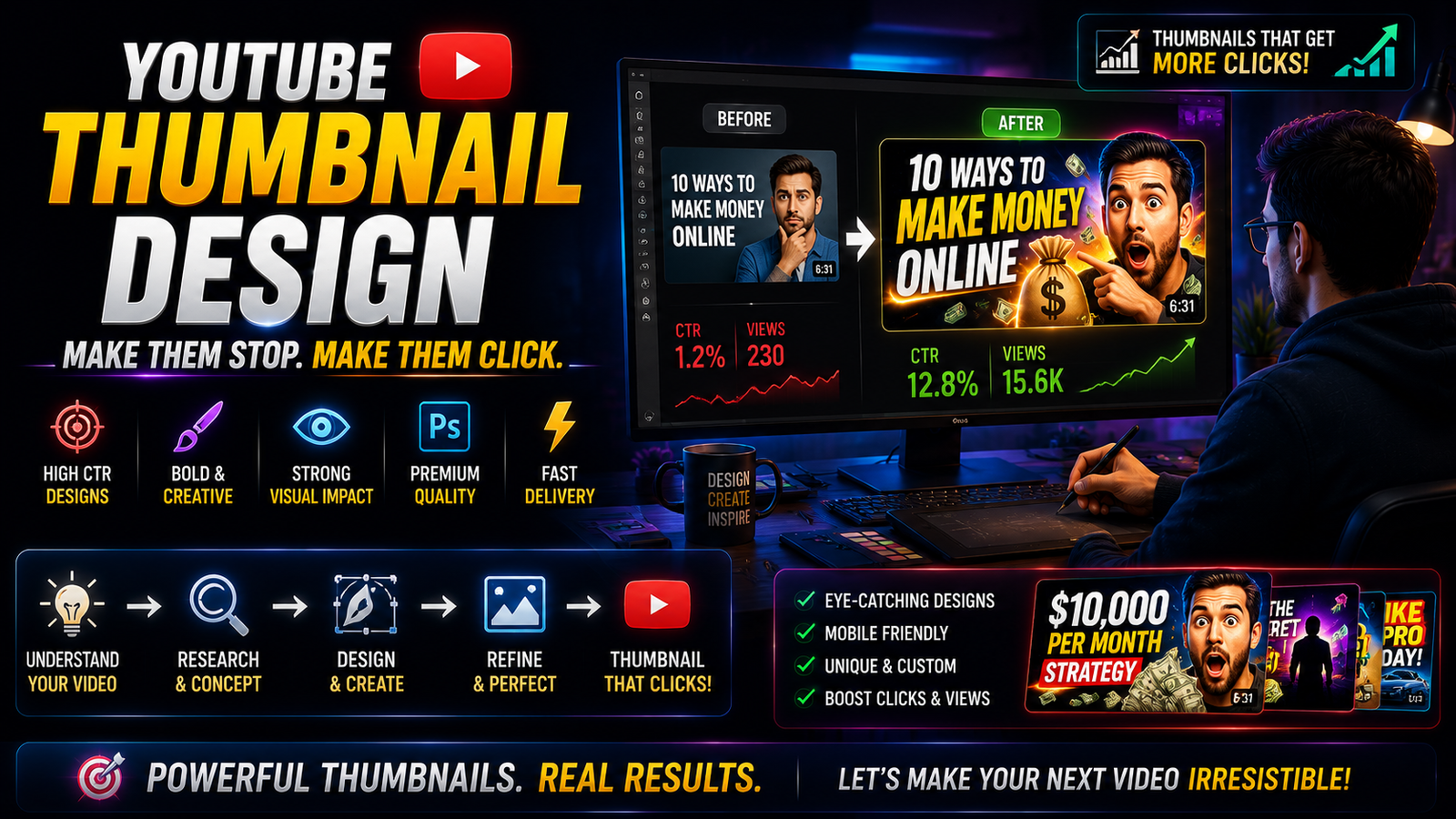 YouTube Thumbnail Design