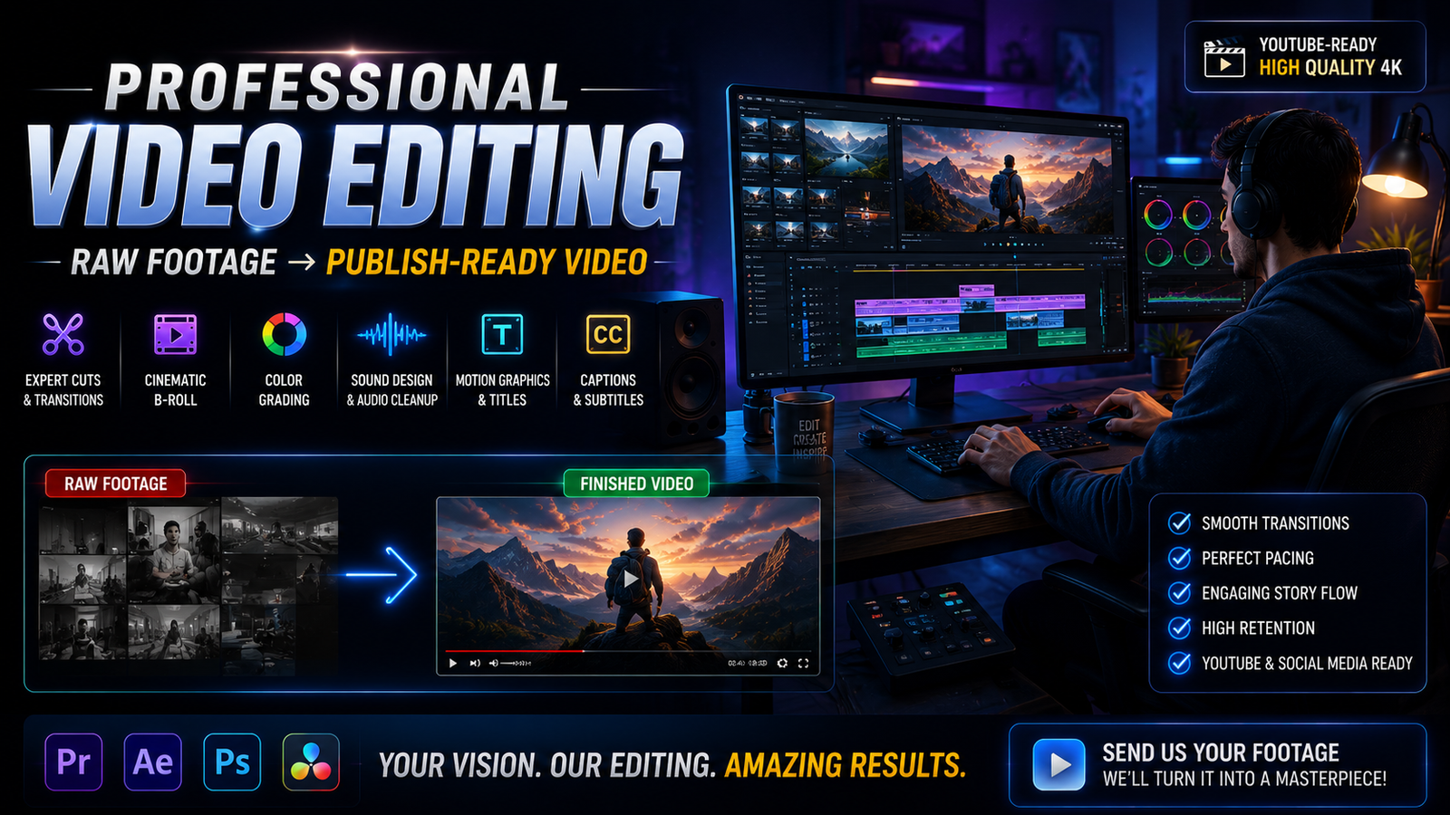 Professional Video Editing